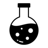 Chemical flask icon science research new modern design vector