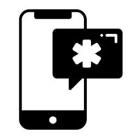 Mobile chatting, doctor conversation vector simple style