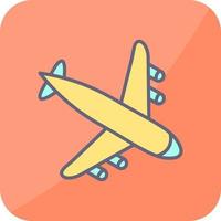 Landing Airplane Vector Icon