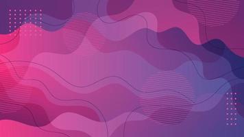 Gradient liquid abstract banner background vector