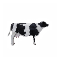 3d cow isolated png