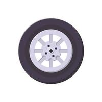 Wheel Flat Illustration. Clean Icon Design Element on Isolated White Background vector