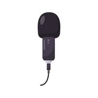 Microphone Flat Illustration. Clean Icon Design Element on Isolated White Background vector