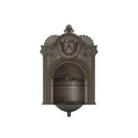 fuente de pared victoriana png