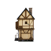 casa medieval 3d png