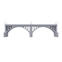 Road bridge isolated png