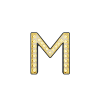 Marquee Alphabet M Light Box png