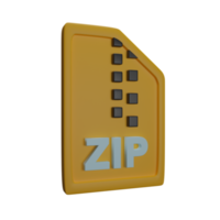 ZIP file rendering 3d png