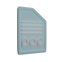 File 3d rendering Document png