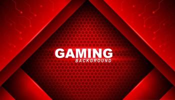 Abstract dark Red Futuristic Gaming Background,dark Red geometric background  for banner or Offline stream, gaming background template vector