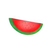 watermeloen illustratie. zomer fruit. png
