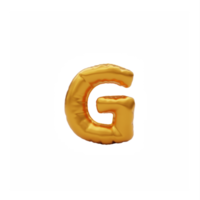 englisch metallisch goldenes alphabet luftballons g png