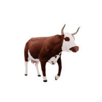 3d cattle isolated png