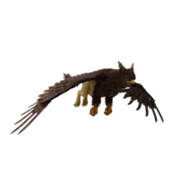 griffon ou griffon une créature légendaire avec le corps d'un lion, la tête et les ailes d'un aigle png