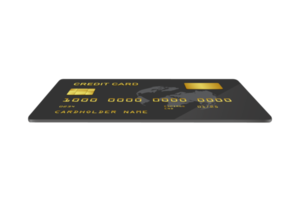cartão de crédito preto png