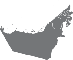 dibujo a mano alzada del mapa de los emiratos árabes unidos. png