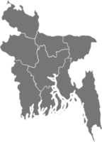 doodle dessin à main levée de la carte du bangladesh. png