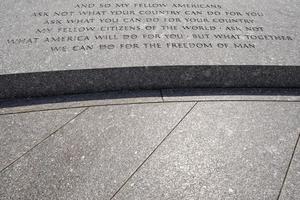 JFK Speech inscription at Arlington Cemetery photo