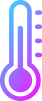 icône de thermomètre en dégradé de couleurs. illustration des signes de température. png