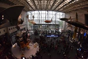 WASHINGTON DC, USA - MAY 17 2018 - National Air and Space Museum full of visitors photo