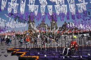 MEXICO CITY, MEXICO - NOVEMBER 5 2017 - Day of dead celebration photo