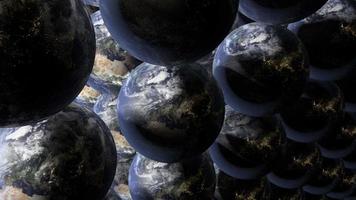 Multiverse planet Earth hypothetical group of multiple universes - Loop video