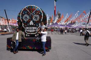 MEXICO CITY, MEXICO - NOVEMBER 5 2017 - Day of dead celebration photo