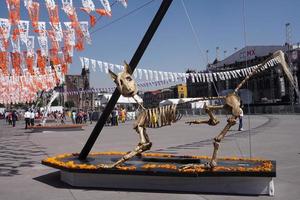 MEXICO CITY, MEXICO - NOVEMBER 5 2017 - Day of dead celebration photo