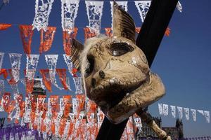 ciudad de méxico, méxico - 5 de noviembre de 2017 - celebración del día de muertos foto