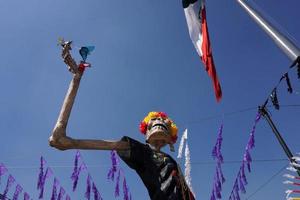 ciudad de méxico, méxico - 5 de noviembre de 2017 - celebración del día de muertos foto