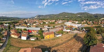 Borghetto di Borbera italian countryside village aerial view photo