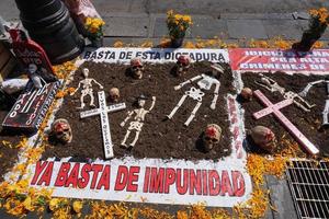 MEXICO CITY, MEXICO - NOVEMBER 5 2017 - Day of dead celebration photo