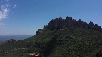 montagne de montserrat en catalogne, espagne video