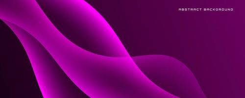 3D purple techno abstract background overlap layer on dark space with light waves decoration. Graphic design element liquid style concept for banner, flyer, card, brochure cover, or landing page vector