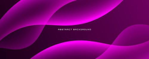 3D purple techno abstract background overlap layer on dark space with light waves decoration. Graphic design element liquid style concept for banner, flyer, card, brochure cover, or landing page vector