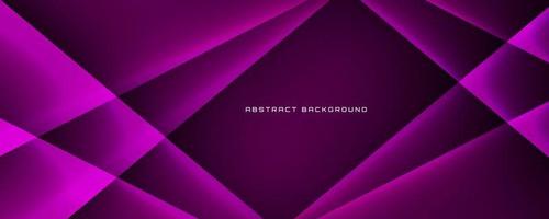 3D purple techno abstract background overlap layer on dark space with light line decoration. Graphic design element cutout style concept for banner, flyer, card, brochure cover, or landing page vector