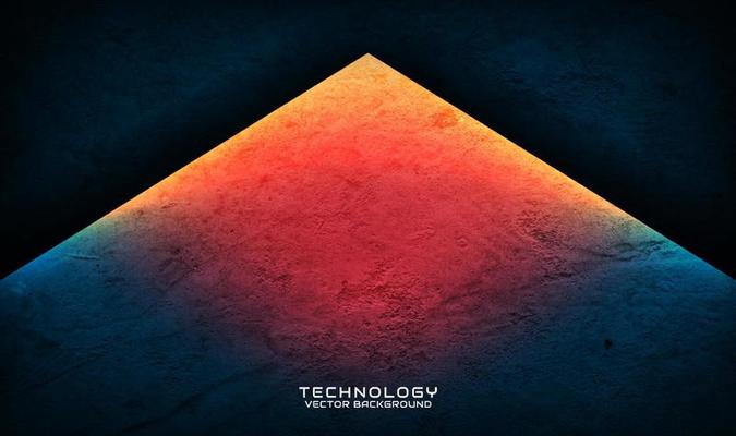 3D blue rough grunge techno abstract background overlap layer on dark space with hot burn iron effect decoration. Modern graphic design element cut out style for banner, flyer, card, or brochure cover