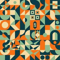 Abstract texture of retro style.Mid-Century Abstract Vector Pattern.