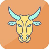 icono de vector de vaca