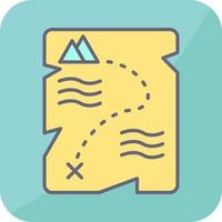 Treasure Map Vector Icon