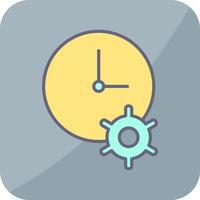 icono de vector de optimización de tiempo único