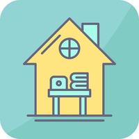 Home Work Place Vector Icon