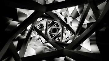 graue geometrische Twisted-Tunnel-VJ-Loop-Vorlage video