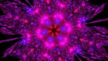 purple glowing space fractal abstract rotating background video