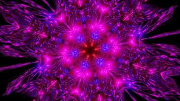 purple glowing space fractal abstract rotating background video