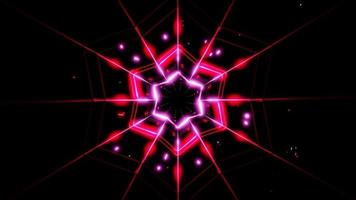 red space fractal star visual music template background vj loop video