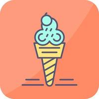 icono de vector de helado