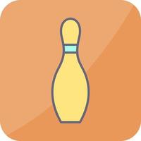 Unique Bowling Pin Vector Icon