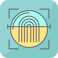 Fingerprint Scanner Vector Icon