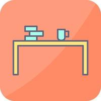 Unique Study Desk Vector Icon